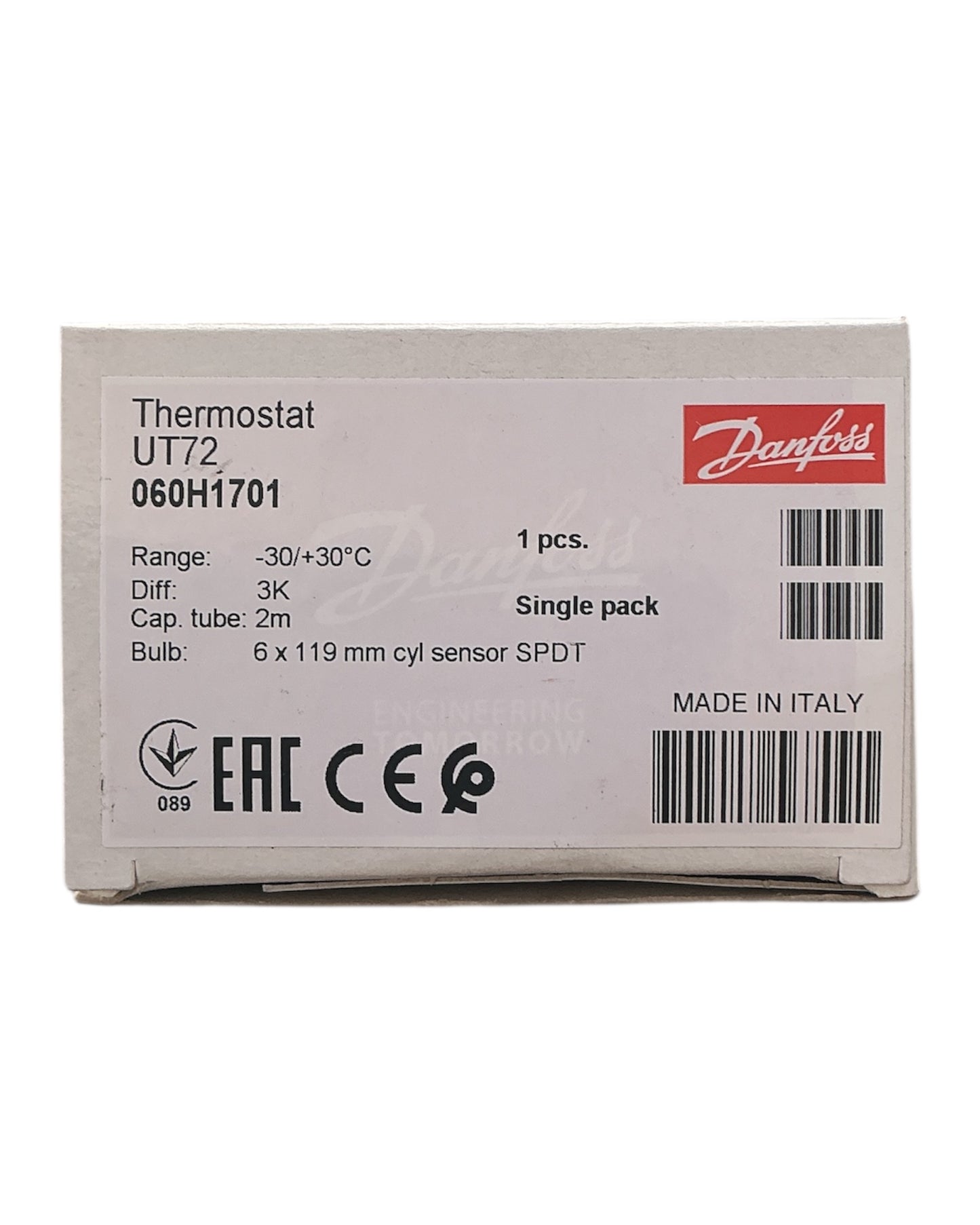 Termostato DANFOSS UT72  -30Cº a 30Cº 060H1701 - Refrigeración