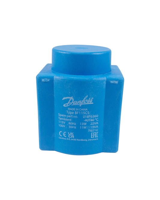 Bobina Solenoide DANFOSS 115V 018F6260 - Válvula EVR Refrigeración