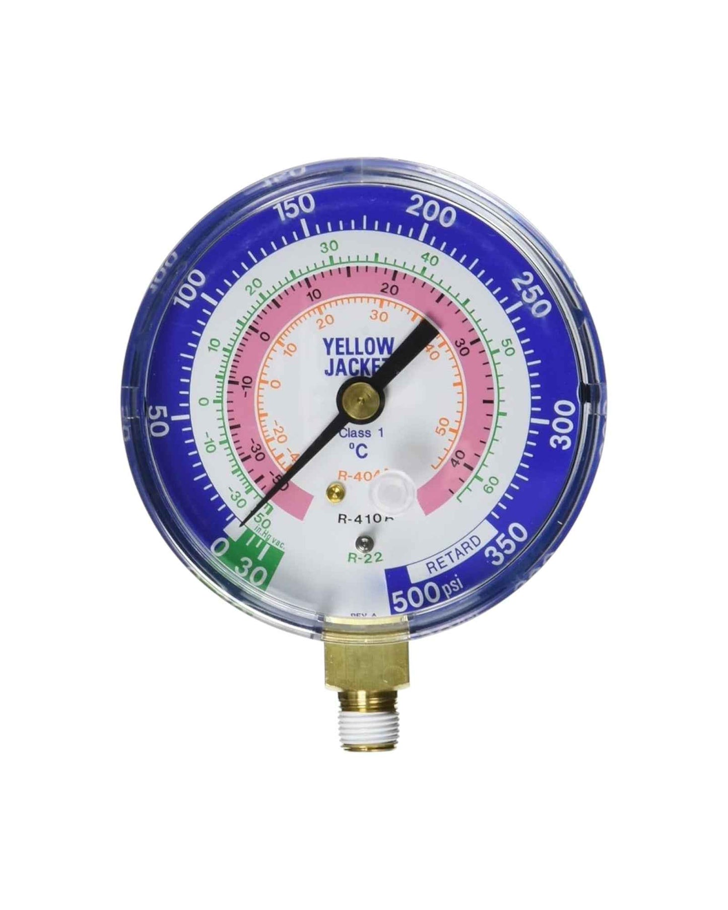 MANÓMETRO DE BAJA R22, 404A, Y R410 YELLOW JACKET 49140