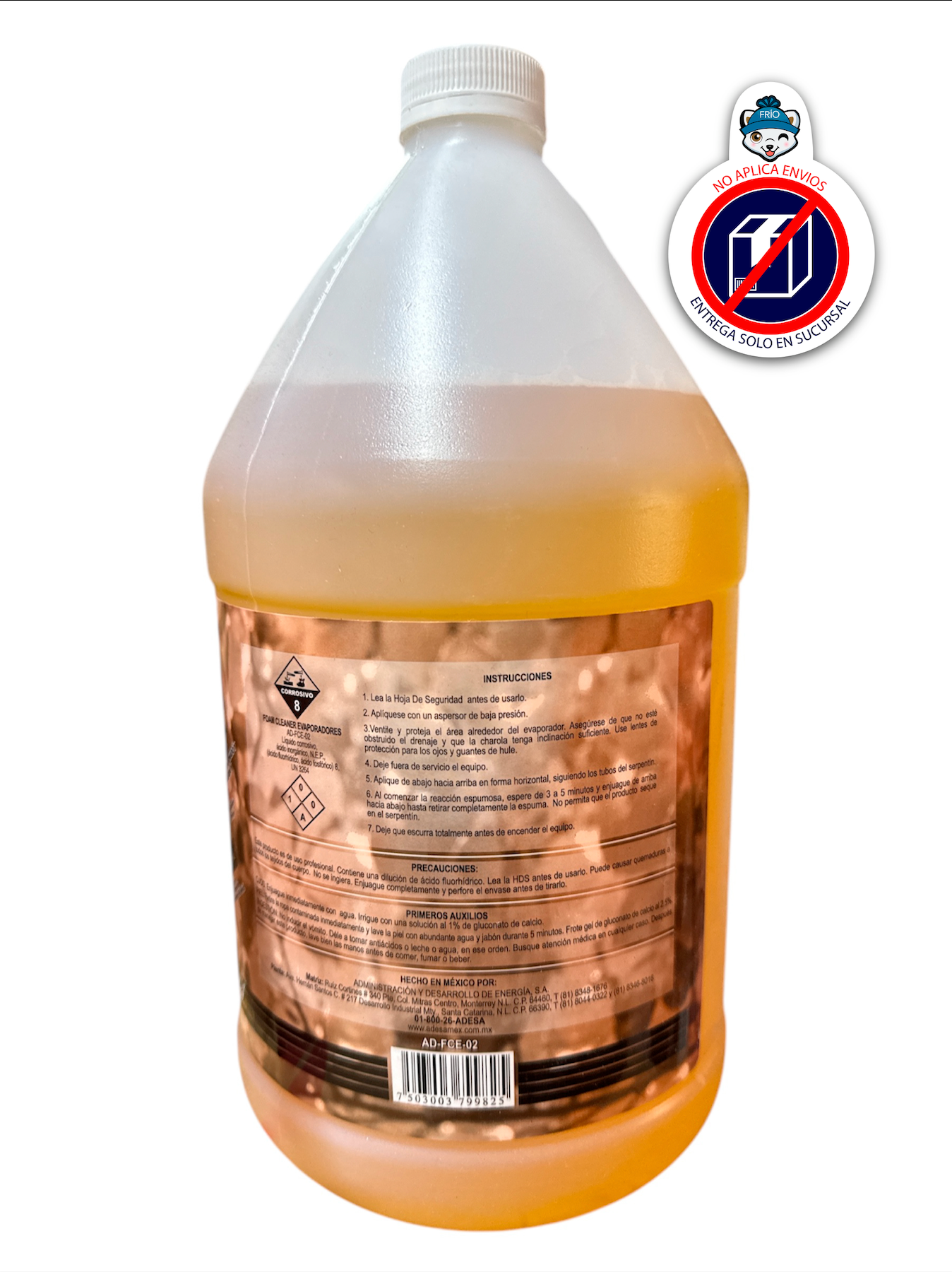 FOAM CLEANER EVAPORADOR CANELA 3.75 LTS. (GALÓN)