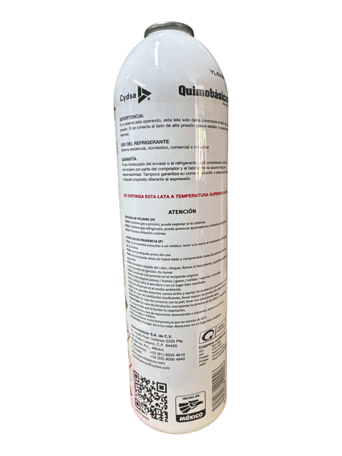 GAS REFRIGERANTE QUIMOBÁSICOS R-22 1KG