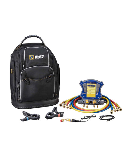 JUEGO DE MANIFOLD DIGITAL TITANMAX CON MOCHILA YELLOW JACKET 40880