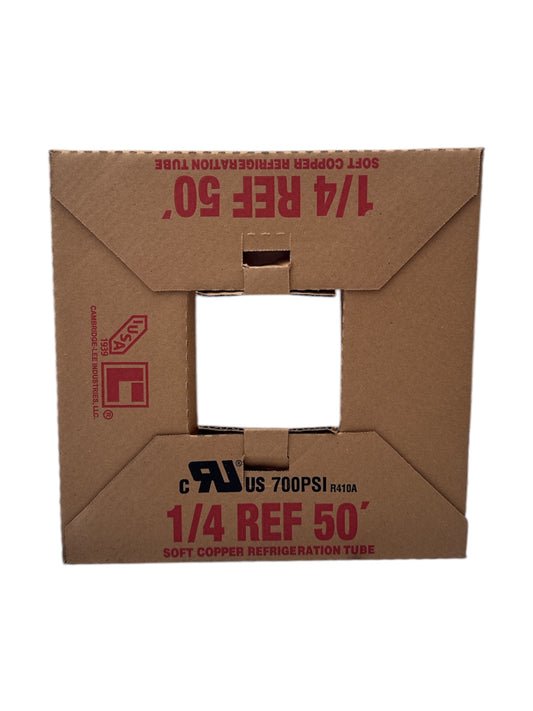 ROLLO TUBO FLEXIBLE COBRE 1/4” x 15.2M