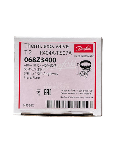 Válvula Expansión Termostática DANFOSS 068Z3400 T2 R404A/R507A