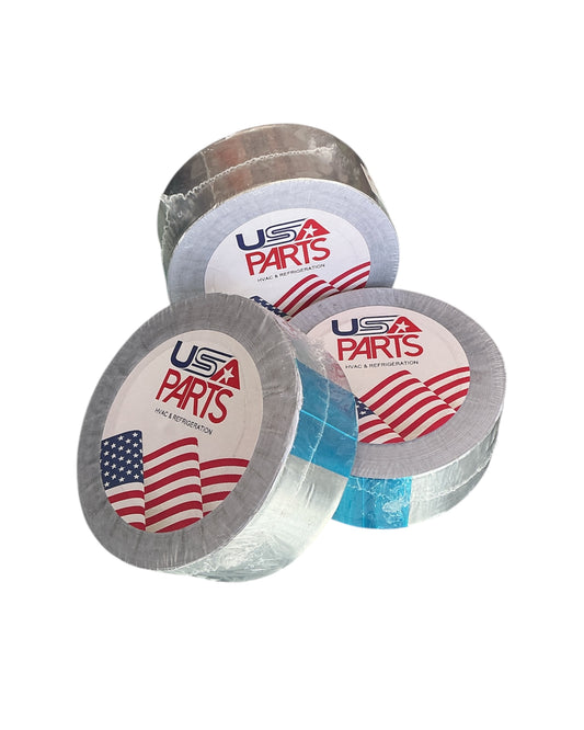 3 Pack Cinta Aluminio lisa 2" USA PARTS 27m - Ductos HVAC