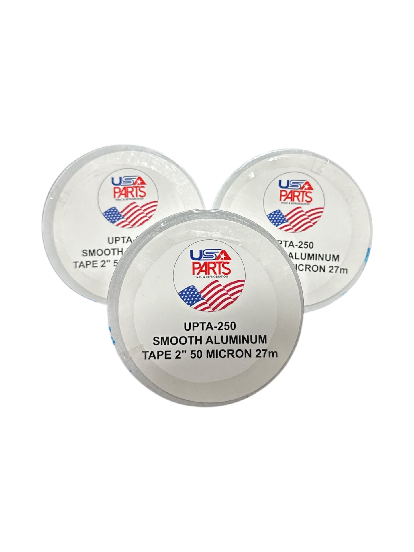 3 PACK CINTA DE ALUMINIO 2” USA PARTS 27 MTS