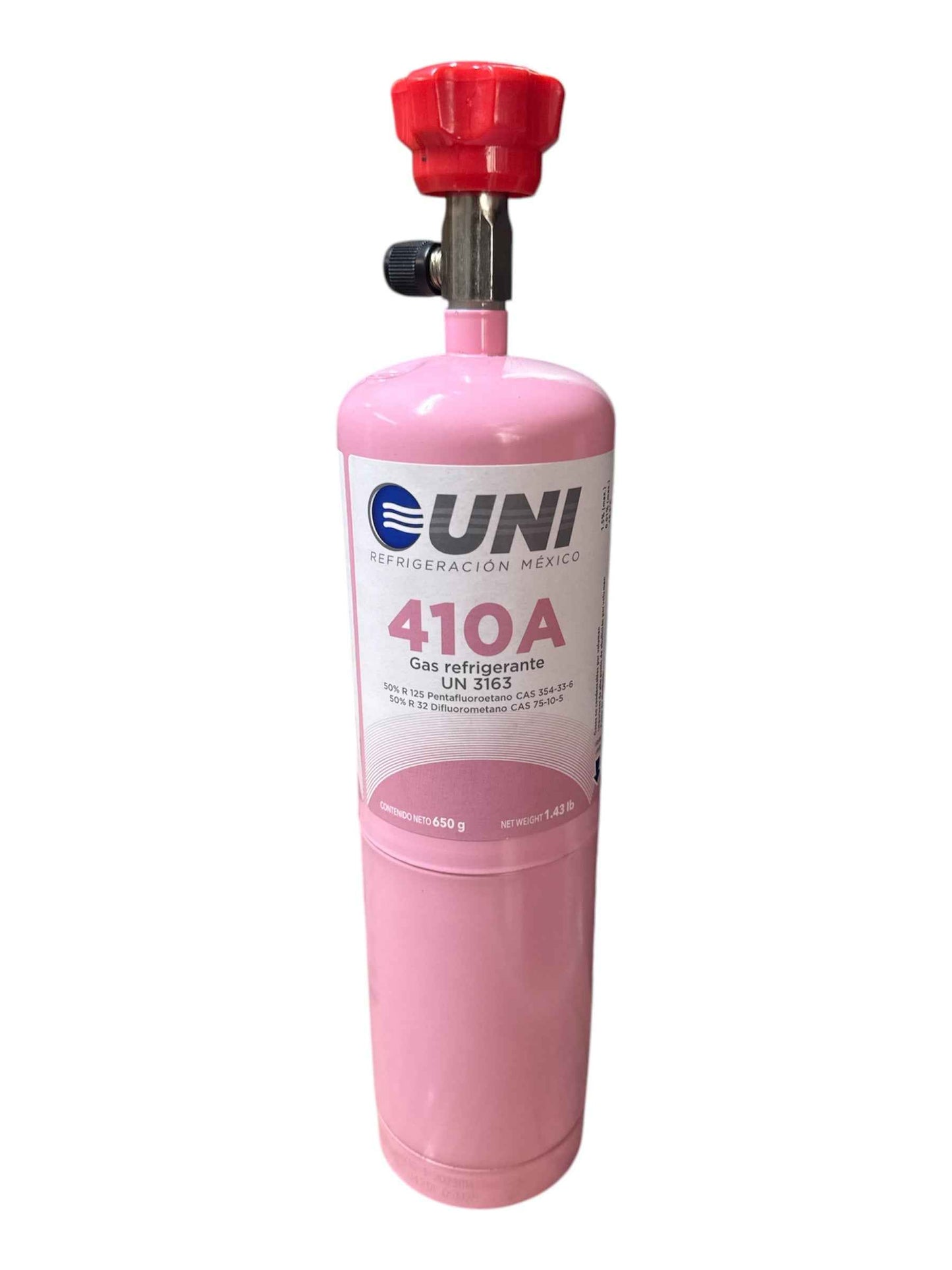 GAS REFRIGERANTE UNI R-410A 650 G.