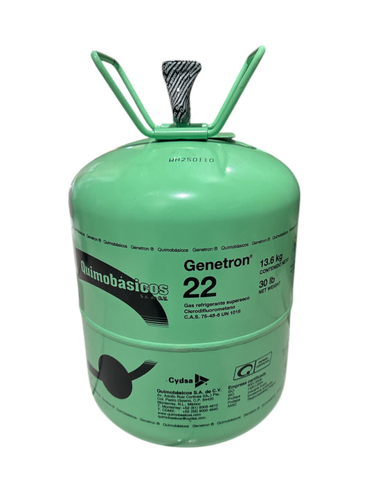 GAS REFRIGERANTE QUIMOBÁSICOS R-22 BOYA 13.6 KG.